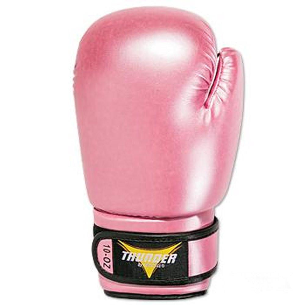 pink winning boxing gloves