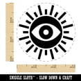 thumbnail image 2 of Sun Evil Eye Nazar Charm Self-Inking Rubber Stamp Ink Stamper - Pink Ink - Small 3/4 Inch, 2 of 7