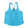 thumbnail image 1 of Camiseta sin mangas a rayas Aeropostale para mujer, azul, extragrande Aeropostale Camiseta sin mangas, 1 of 1
