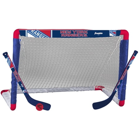 Franklin Sports NHL New York Rangers Mini Hockey Set
