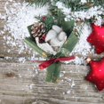 thumbnail image 4 of Mini Christmas Bouquet - Artificial Pine Needles, Pine Cone, and Cotton Flowers, Ideal for Ornamentation, Table Centerpieces, Christmas Tree Decor, DIY, and Thoughtful Gifts for Friends and Family, 4 of 7