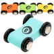 thumbnail image 5 of 4 coches de madera pequeños de juguete, pista de carreras de madera, modelo de coche de carreras de madera, juguete para fiestas, 5 of 7