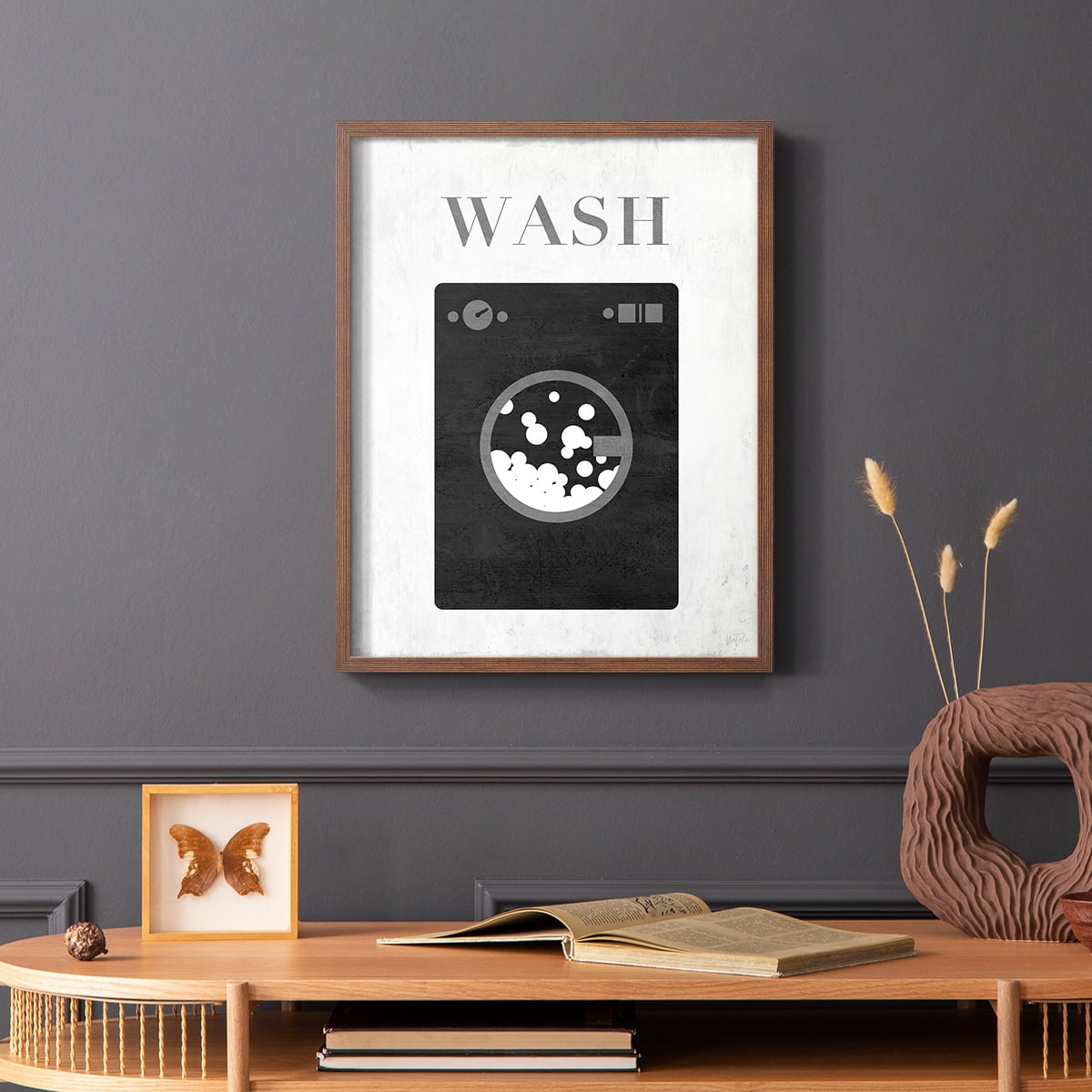 Wash Framed Print in Brown Solid Wood 8 x 10 Framed Print