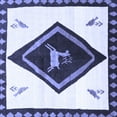 thumbnail image 1 of Ahgly Company Indoor Square Persian Blue Traditional Area Rugs, 6' Square, 1 of 4