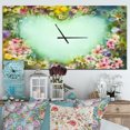 thumbnail image 2 of DesignArt Horloge Murale Vintage Fleurs en Forme de Cœur Grande, 2 of 2