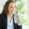 thumbnail image 6 of Daisy Flowers Tumbler with Lid and Straw, Floral Stainless Steel Travel Coffee Cup, Birthday Mug Gifts for Women Daisy Lovers, 20oz Double Wall Vacuum Insulated Tumbler, 6 of 6