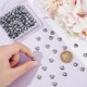 thumbnail image 4 of 150 cuentas de corazón negro, hematita negra, piedras preciosas sueltas, 8 mm, espaciador de corazón, cuentas de piedra con agujeros pequeños., 4 of 6