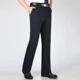 thumbnail image 3 of Pantalones de verano ajustados y fluidos con cinturón para hombre, pantalones de traje de cintura alta para hombre, pantalones de vestir sociales con pliegues y drapeados para negocios de lujo, 3 of 5