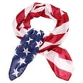 thumbnail image 2 of USA American Flag Scarf Beach Wrap Soft Lightweight 72" X 36" Navy Red White, 2 of 4