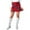 Red, variant on IWRICH Womens High Waist Plaid Skirt Bodycon Pencil Wool Mini Skirts Red XL