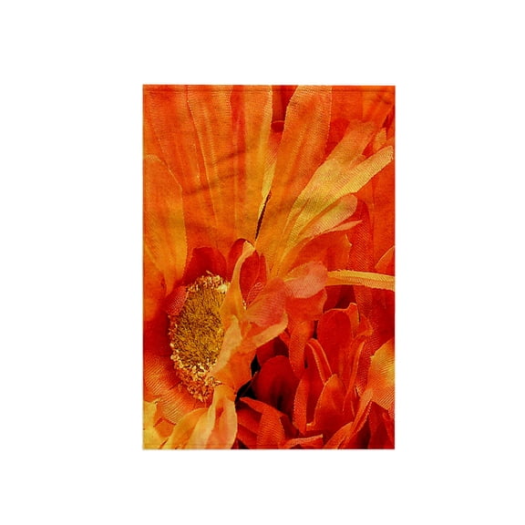 3dRose, Bright orange Flowers, 15x22 Hand Towel