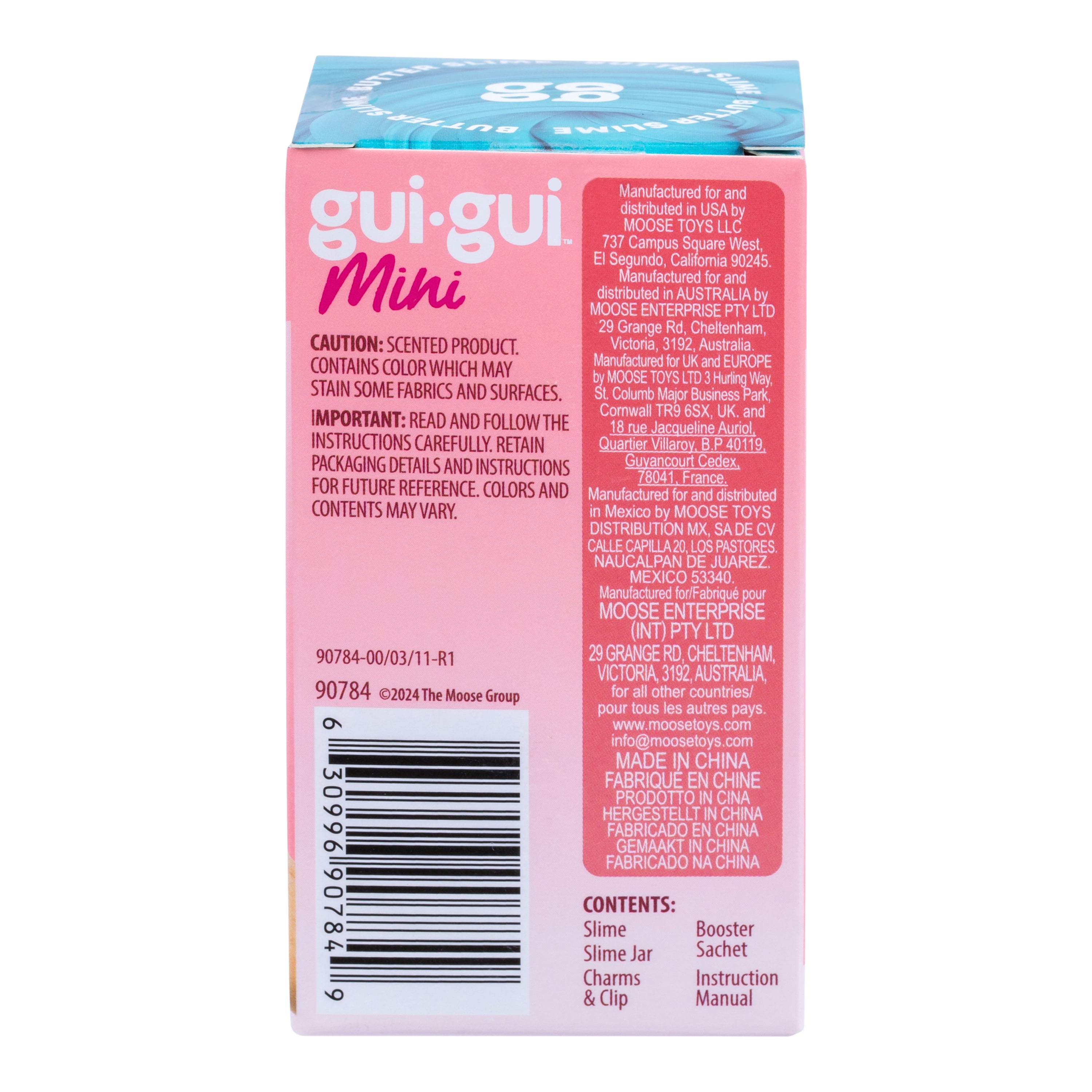 Gui Gui Mini Jar with 4 Scented Sensory Slimes - Collectible with Keychain for Ages 6+