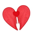thumbnail image 3 of de Corazón de Ángel de Hada de con Correas Ajustables Suave Adecuadas para Fiesta Disfraces Desfile Fotografía rojo, 3 of 9