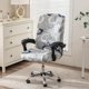 thumbnail image 3 of DEKAXID - Funda elástica para silla de oficina (1 unidad), con respaldo alto y giratoria, con cremallera, lavable y extraíble, ideal para decoración del hogar y la oficina., 3 of 7