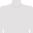 thumbnail image 2 of Diamond2Deal 14K Collier Chaîne Rolo en Or Blanc 1.05 mm pour Femmes 16 Pouces, 2 of 5