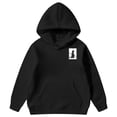 thumbnail image 2 of Girls' Hoodies Graphic Printed Cozy Hooded Long Sleeve Pullover Top with Pocket Casual Wear Girl's Sweatshirts Black 3 Years-4 Years, 2 of 6