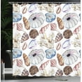 thumbnail image 4 of Ambesonne Colorful Shower Curtain, Seashell Coral Reef, 69"Wx75"L, Multicolor, 4 of 5