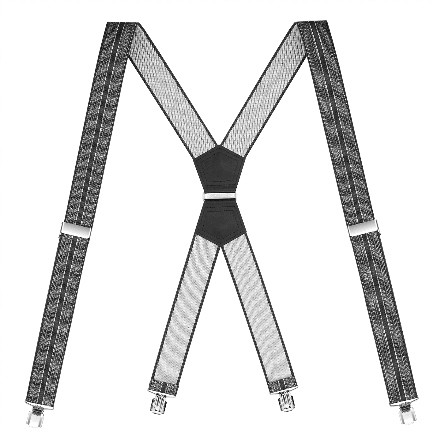 "Buyless Fashion Suspenders for Men 48"" Elastic Adjustable Straps 1