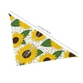 thumbnail image 6 of Junzan Sunflowers-1pcs Dog Bandanas,Dog Bandanas Scarf Triangle Bibs Kerchief Flannel Thicken Cotton Bandana for Small Medium Large Dogs and Cats, 6 of 9