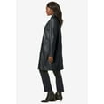 thumbnail image 3 of Jessica London Women's Plus Size Leather Swing Coat, 3 of 5
