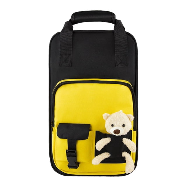 Bolsa para baquetas, accesorios de percusión, con asa y correas de hombro ajustables Amarillo