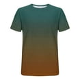 thumbnail image 5 of Yghzkop Men's Gradient Print T-Shirt Short Sleeve Round Neck Athletic Performance Moisture Wicking Polyester Casual Sports Tee Gym Running Streetwear Fashion Top, 5 of 5