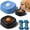 2PC-B, variant on Slow Feed Liquid Dog Bowl with Roller Ball, Anti-Slip Interactive Lick Bowl for Dogs and Cats, Bone Broth Treat Feeder