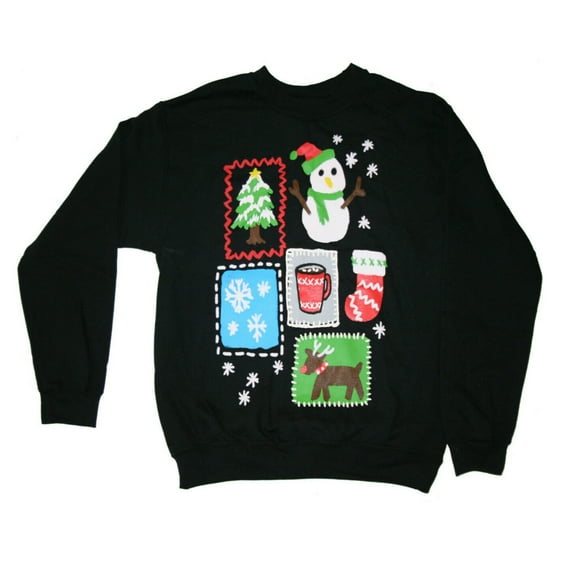 Chistmas Sweatshirt Ugly Sweater Women's Sweatshirt (Large)