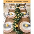 thumbnail image 4 of 13 Inch Round Placemats Set of 4, Orange Ombre Non Slip Heat Insulation PP Table Mats, Farmhouse Stripes Modern Abstract Art Washable Place Mats for Kitchen Dining Party Table Decor, 4 of 7