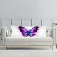 thumbnail image 4 of Butterfly Body Pillow Cover Watercolor Butterflies Long Pillow Case Protector with Zipper Decorative Soft Rectangle Bed Pillowcases for Bedroom,Couch,Sofa,Home Gifts 20"x54",White Blue Purple, 4 of 5