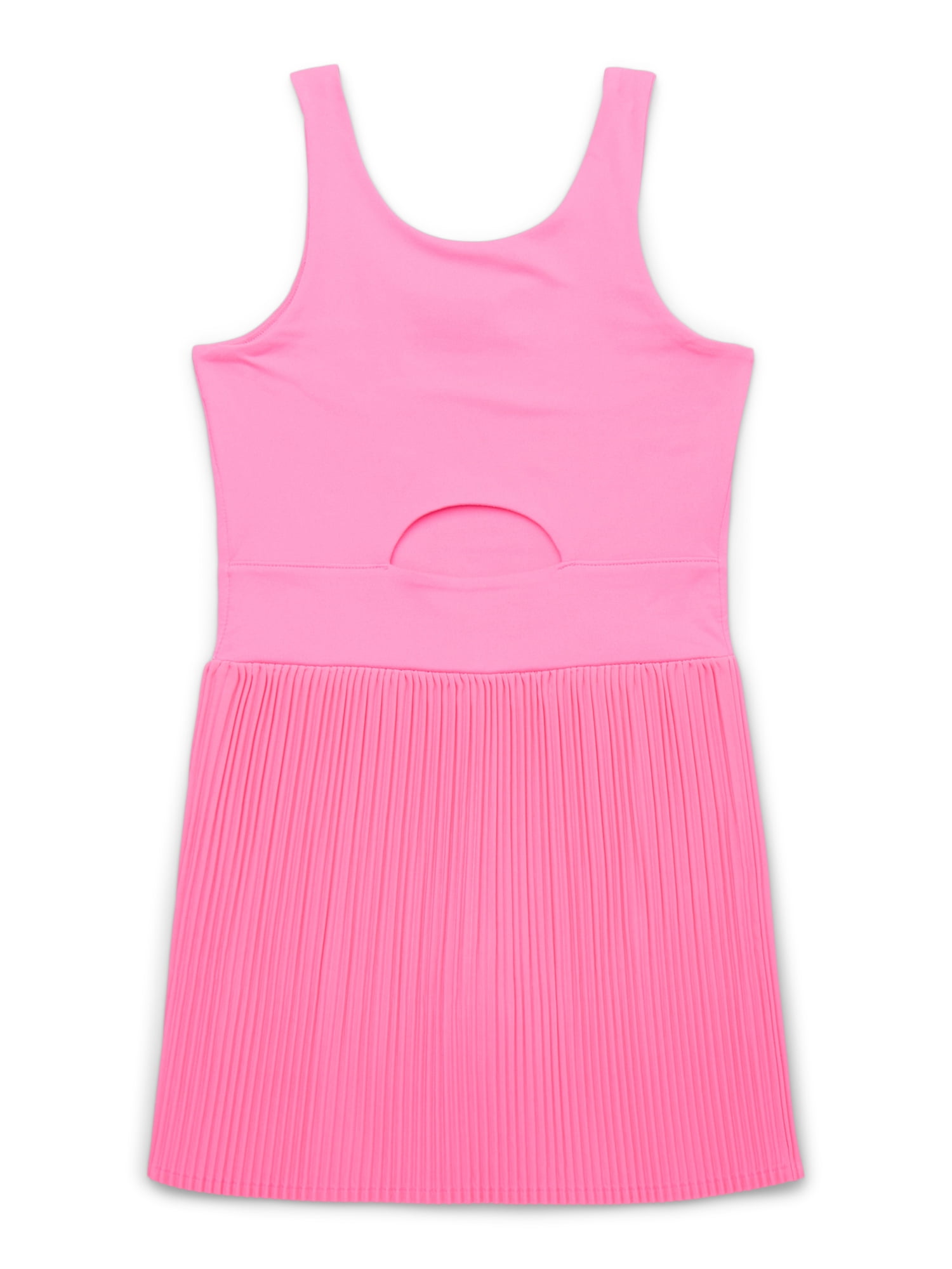 Athletic Works Girls Active Pleat Dress with Built-In Shorts, Sizes 4-18