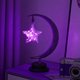 thumbnail image 1 of Luz decorativa LED con forma de estrella y luna, luz de Navidad con forma de manzana, regalo de cumpleaños, cuerda de cáñamo hecha a mano, luz de noche de hierro USB, 1 of 6