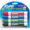 Expo® Low Odor Dry Erase Markers, Chisel Tip, Assorted Colors, 4 ea (Pack of 2)