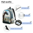 thumbnail image 4 of Lsque Clear Sky Mountain Red Dragon Pattern Canvas Daypack, Durable Backpack, High-quality Versatile Backpack,Vintage Compact Backpack-Small, 4 of 6