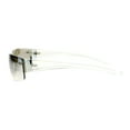 thumbnail image 4 of Half Rim Rimless Style Rectangle Sunglasses Classic Fashion UV400 Silver, Clear, 4 of 6