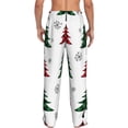 thumbnail image 3 of Bingfone Buffalo Plaid Christmas Trees Mens All Over Print Sleep Pajama Pants-Small, 3 of 9