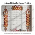 thumbnail image 4 of Abbraccia Parejas de Año Nuevo Celestial 2026, decoración de puerta de tela, bendición Fu del Año del Caballo, 4 of 6