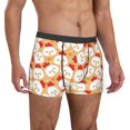 thumbnail image 4 of Salouo Cartoon Chicken Print Men's Boxer Briefs,Breathable Underwear Elastic Waistband Briefs for Men -Medium, 4 of 8