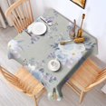 thumbnail image 4 of Floral 42" Square Waterproof Tablecloth, Floral Print Polyester Table Cover, 4 of 6