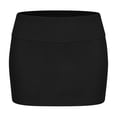thumbnail image 4 of Women's Casual Solid Color Midi Skirt with Built-in Short for Comfort and Coverage, 4 of 6