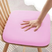 EazyTech Memory Foam Chair Cushion for Office Kitchen Dining Car Classroom - Non-Slip Breathable Seat Cushion Pads Slow Rebound, Washable, 16x16x2in, Supports Long Sitting Pink