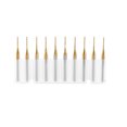 thumbnail image 1 of 10pcs Titanium Coat Tungsten Carbide End Mill Engraving Bits Milling Cutter 3.175mmx1mm, 1 of 11