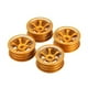 thumbnail image 1 of Ruedas de metal llantas 1:28 Reversiones de neumáticos Actualizar repuestos Reemplazo de modificación para WLTOYS P929 P939 K969 K979 K989 Oro 4 piezas AweSitey  FN009854-03, 1 of 7