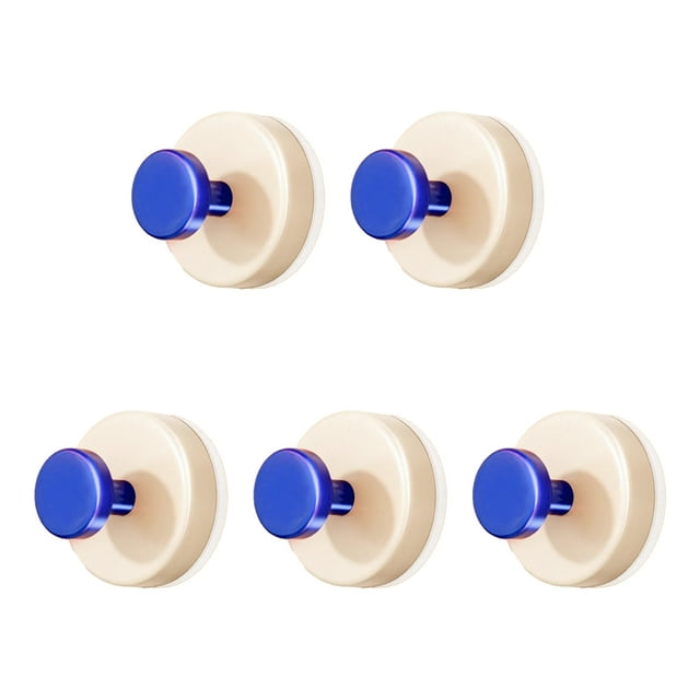 5 ganchos de plástico con ventosa, sin taladro, con gran potencia de succión, desmontables y reutilizables, para baño, cocina, dormitorio, accesorios de almacenamiento.