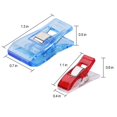 thumbnail image 4 of CampTek Paquete de 100 clips de tela de costura con caja de hojalata, nociones de costura para coser suministros de acolchado, accesorios de herramientas de manualidades, trabajos de papel, colores su, 4 of 7
