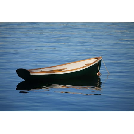 USA, Maine, Small Row Boat at Bass Harbor Print Wall Art By Joanne