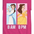 thumbnail image 3 of Disney Princess - Belle Day and Night Wear - Girls Fitted Short Sleeve T-Shirt, 3 of 5