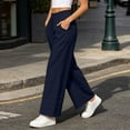 thumbnail image 6 of Sevevn Women’s Elastic High-Waisted Tiered Hem Palazzo Pants Flowy Wide Leg Casual Trousers with Side Pockets, 6 of 9