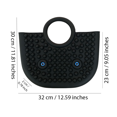 thumbnail image 2 of New Fashionable Fidget Popit Pushit Bubble Stress Reliever Sensory Handbag, Shoulder Bag, Tote, Toy For Girls, Teens, & Women (Black), 2 of 8