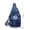 Blue, variant on Sling Bags for Women Men, Cloth Small Crossbody Bags, Multi-Pocket Crescent Shoulder Bag Lightweight Tote Sports Chest Bag with Adjustable Strap Reflective Design for Outdoor Travel Commute